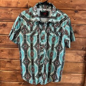 Rock & Roll Aztec Print Mens Shirt